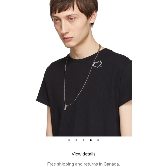 Saint Laurent “natural heart” tee shirt - Picture 3 of 6